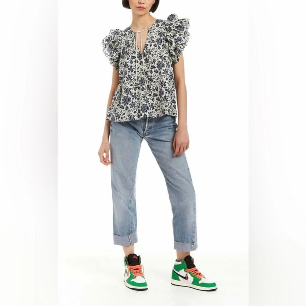 Love the Label Reina Top - Leigh Print